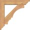 Ekena Millwork Balboa Traditional Smooth Bracket w/ Offset Brace, Western Red Cedar, 5 1/2"W x 24"D x 24"H BKT0604X24X24BOA01SWR - alternate 4